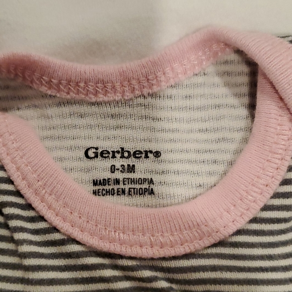 0-3 &3month baby girl short sleeve onesie bundle - Picture 4 of 8